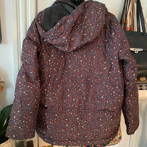 Madewell Star Puffer Purple Jacket - Picture 2 of 6